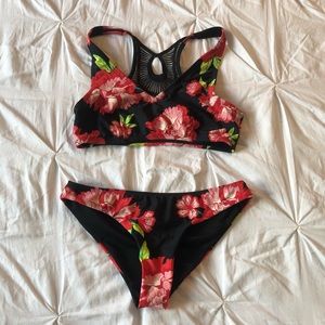 Two piece floral bikini